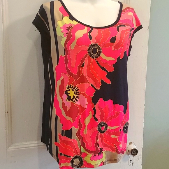 Edista Los Angeles Floral Printed Top - Picture 1 of 5